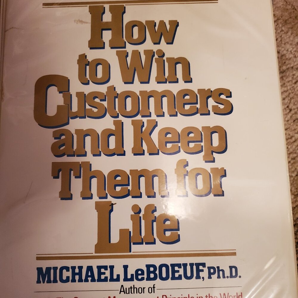 How to Win Customers and Keep Them for Life, Cassette Tapes, Never Used.